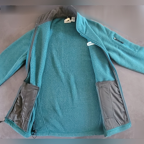 NEW Women's Zippered XS Activewear Sweater Jacket Pockets Green - Picture 10 of 11
